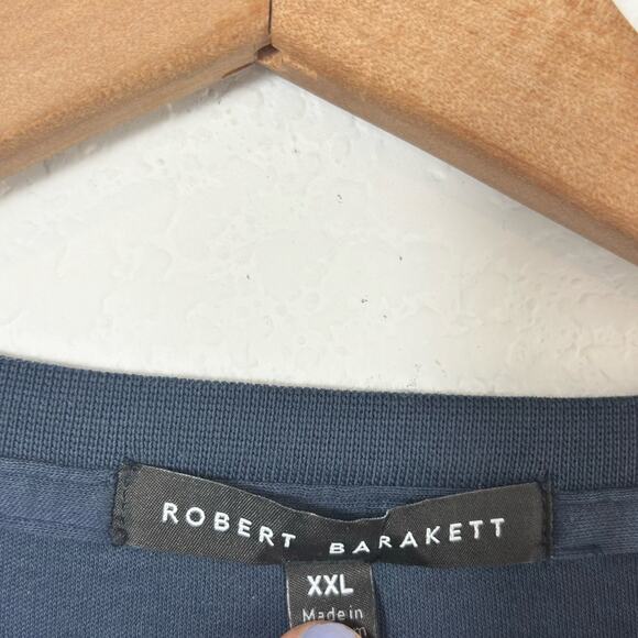 Robert Barakett Men Short Sleeve Comfy Soft Blue Night Shirt XXL - Picture 3 of 4